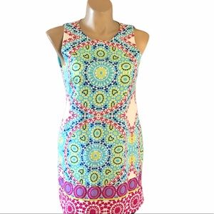 London Times Size 14 Sleeveless Cotton Dress